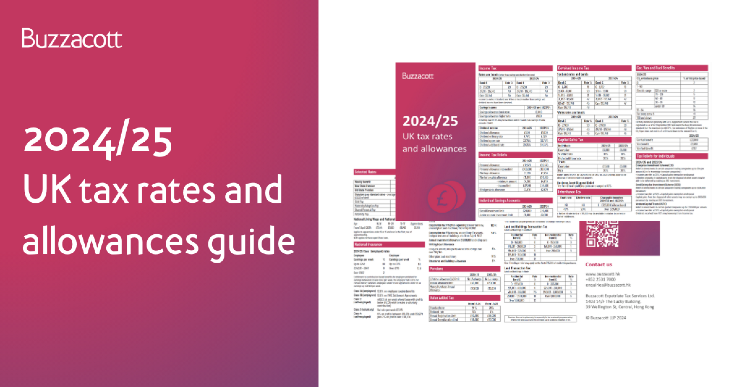 2024/25 UK tax rates and allowances guide